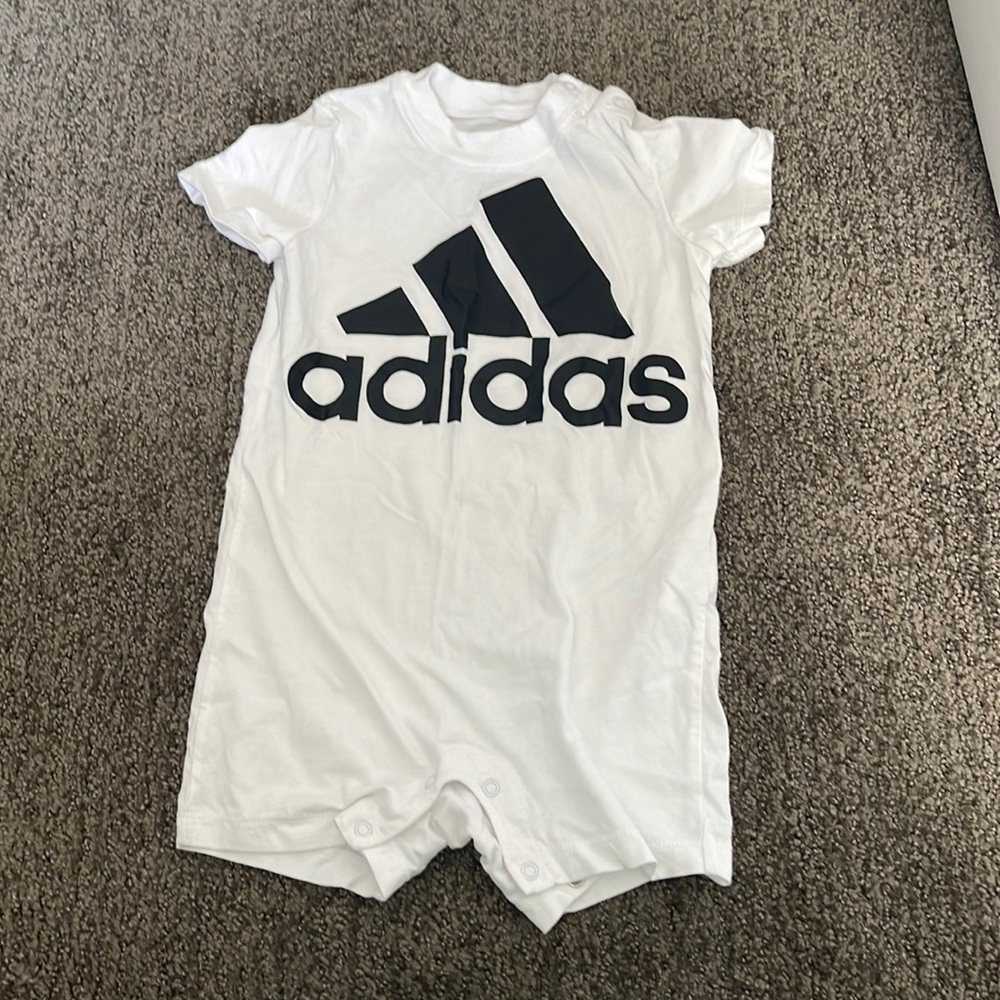White Adidas romper